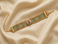 Heritage Green Statement Bracelet