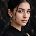 Triangle drop earrings