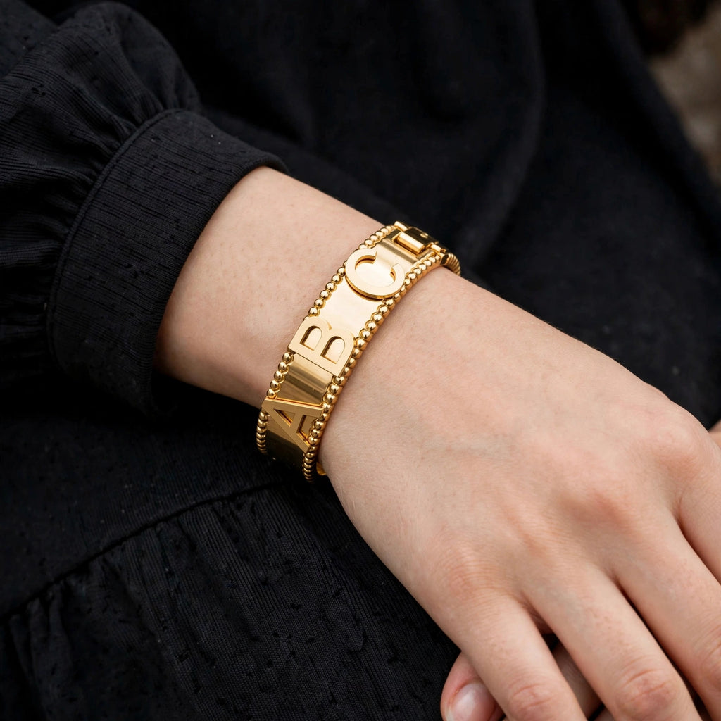 Alphabet golden Bracelet