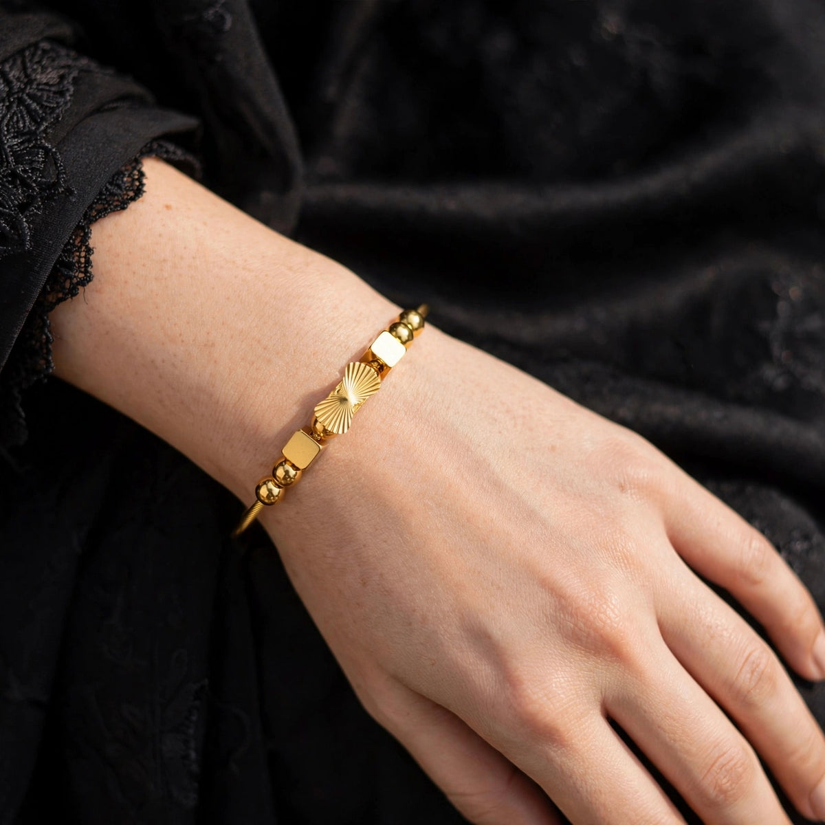Magnetic Golden Bangle
