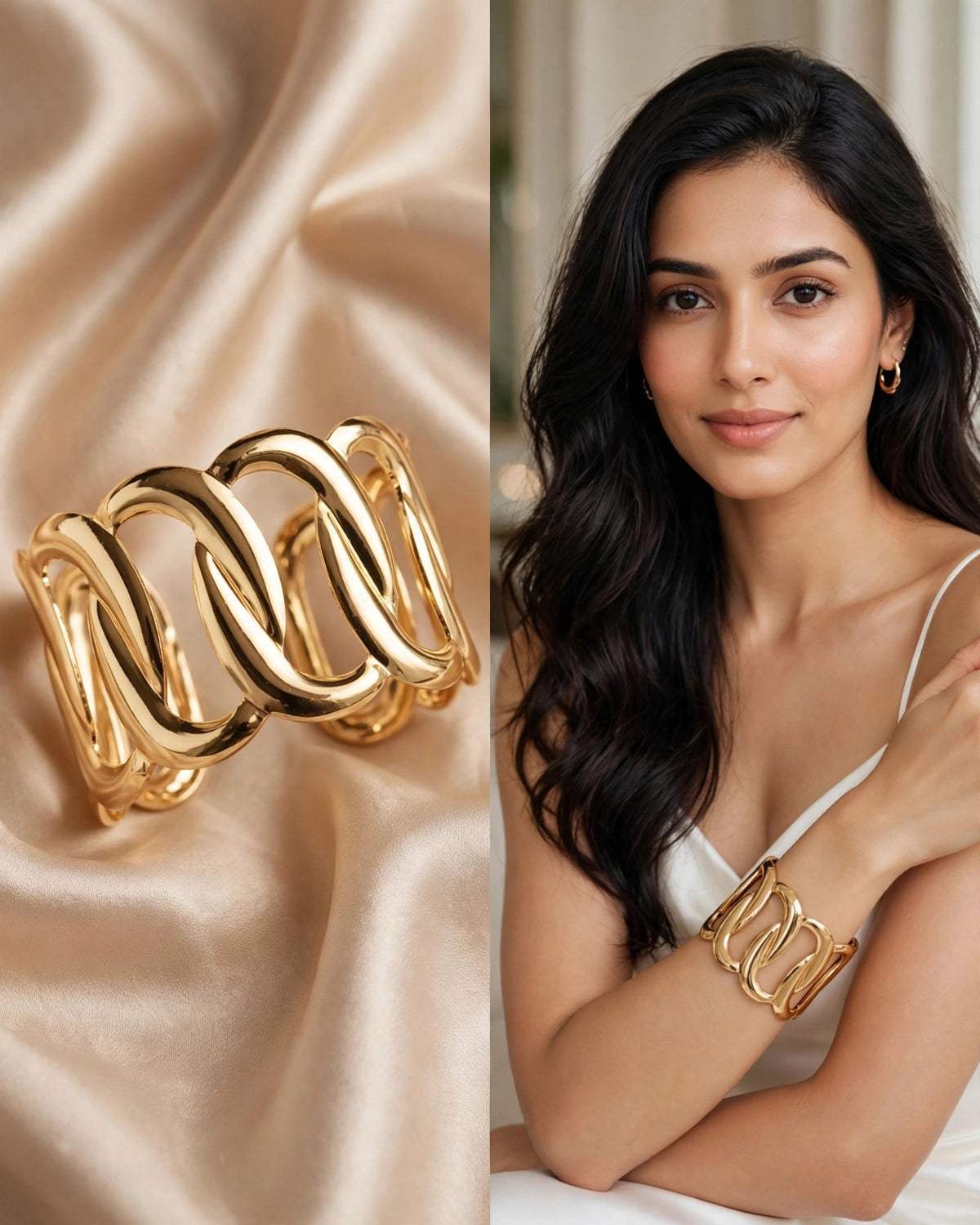 Oval shaped bracelet