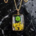 Korean Resin Rectangle Pendant