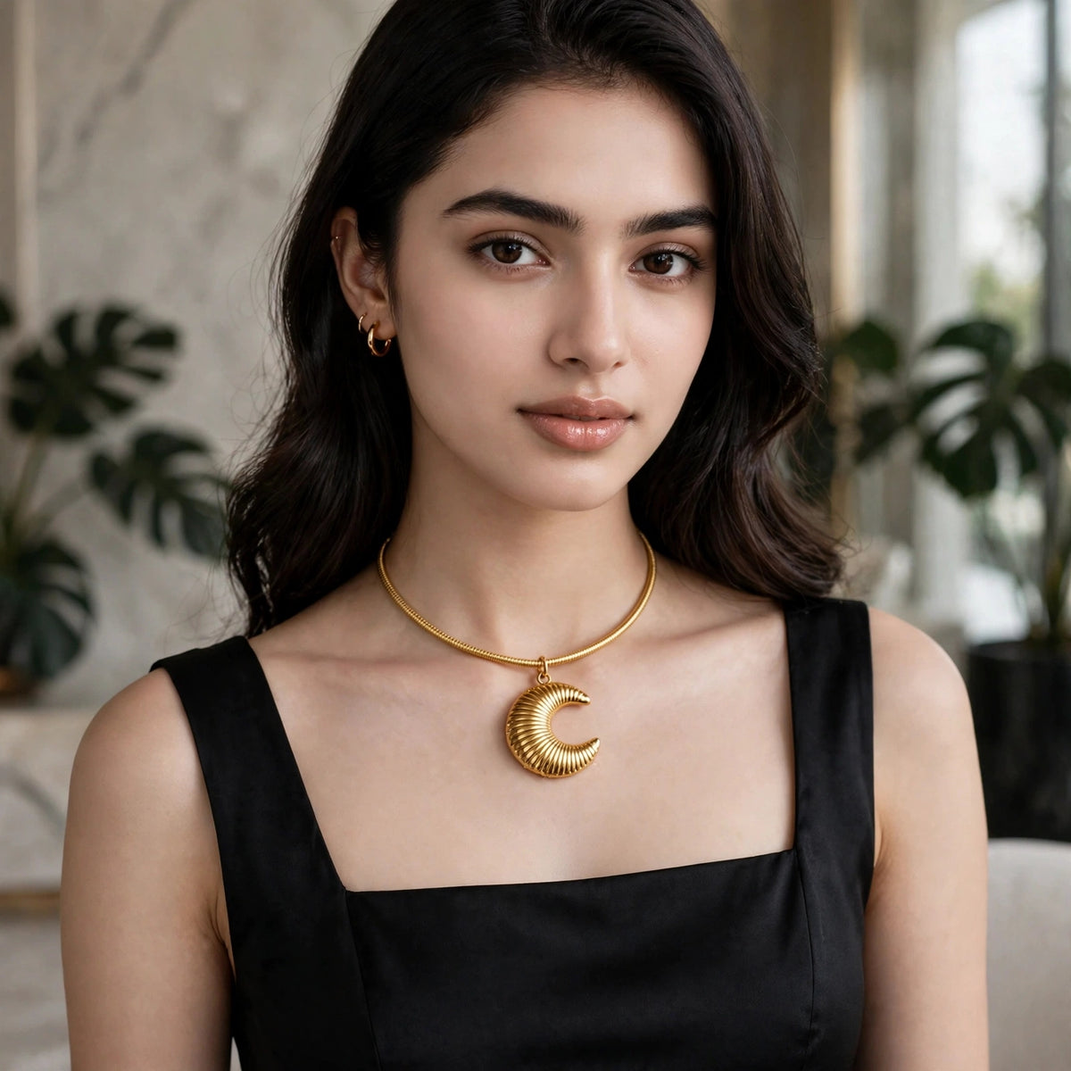 Cresent soul pendant