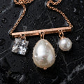 Pearl Diamond korean Necklace