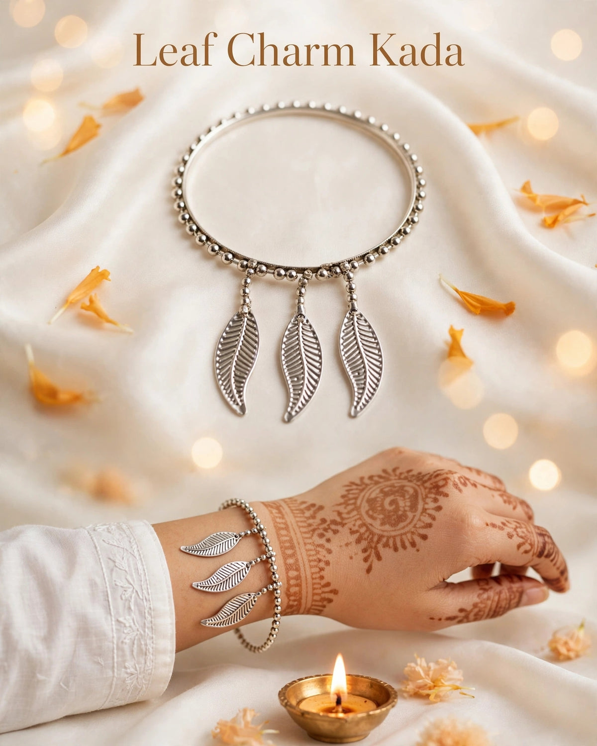 Leaf charm kada
