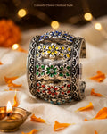 Colourful Flower Oxidized Kada