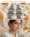Parrot Jharokha jhumka