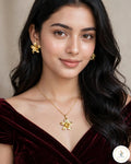 The Flower bloom pendant set